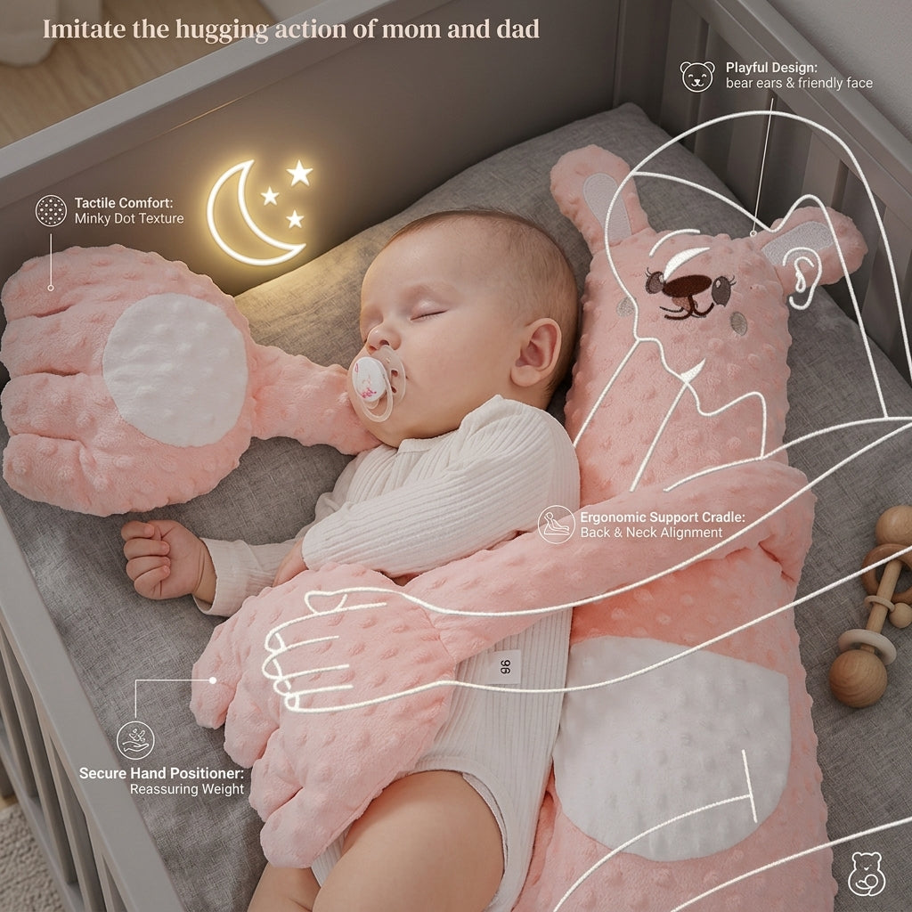 TROPELA Baby HUG Sleep Soothing Pillow – Calming Comfort for Newborns