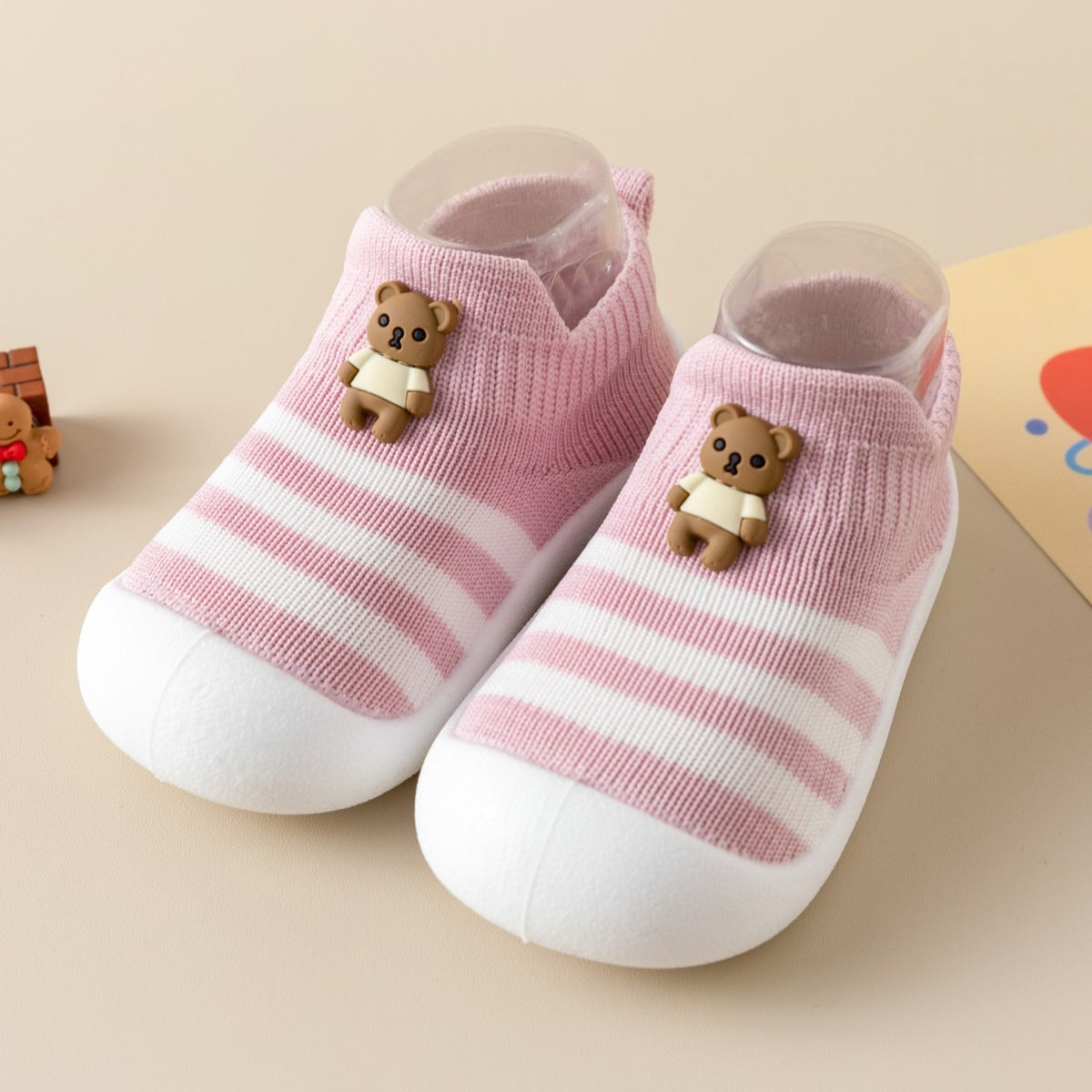 Cartoon Striped Toddler Shoes