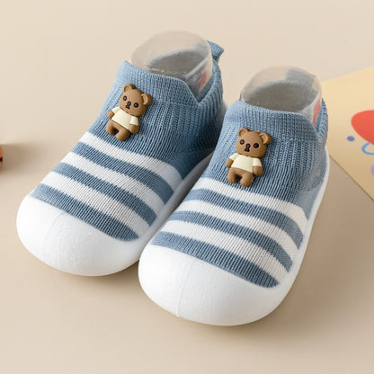 Cartoon Striped Toddler Shoes