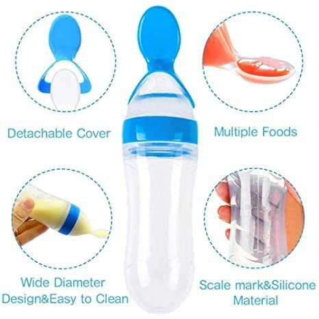 TROPELA Silicone Baby Fruit Feeder & Squeeze Spoon Set