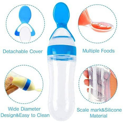 TROPELA Silicone Baby Fruit Feeder & Squeeze Spoon Set