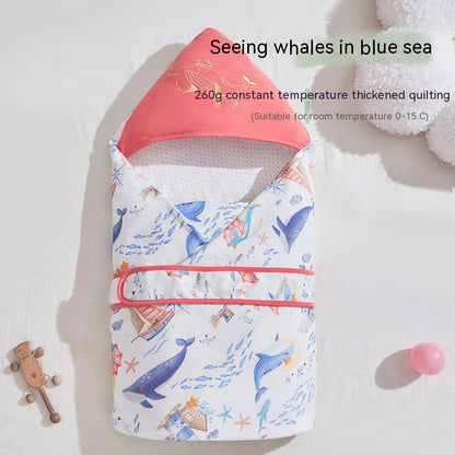 Thickened Spring Swaddling Quilt for Newborns