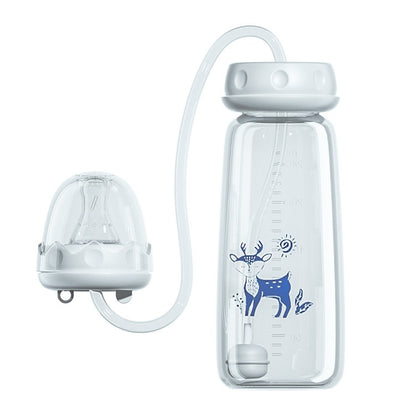 TROPELA Hands-Free Baby Feeding Bottle with Tube (240ml)