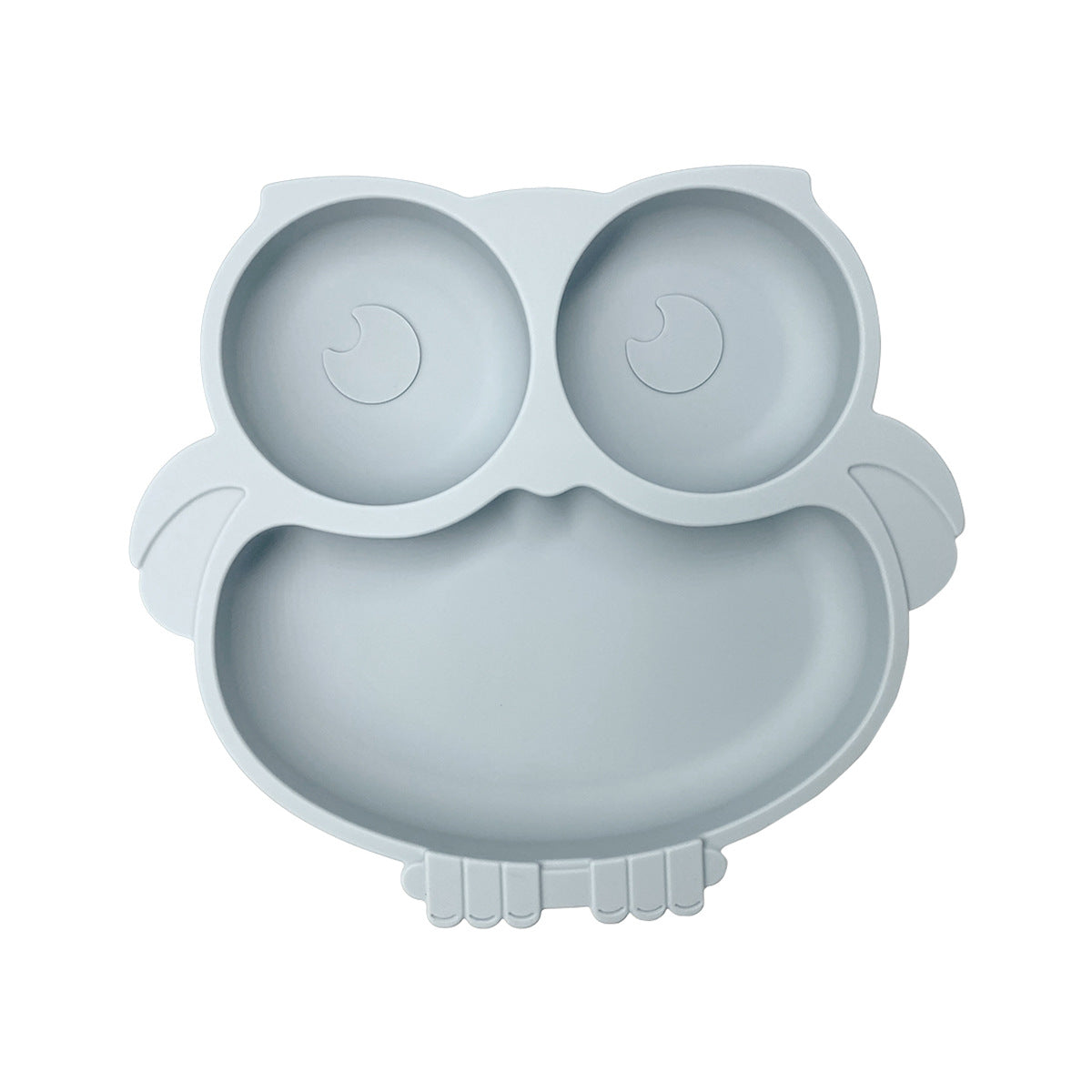 Silicone Baby Tableware Set with Suction Bowl and Owl