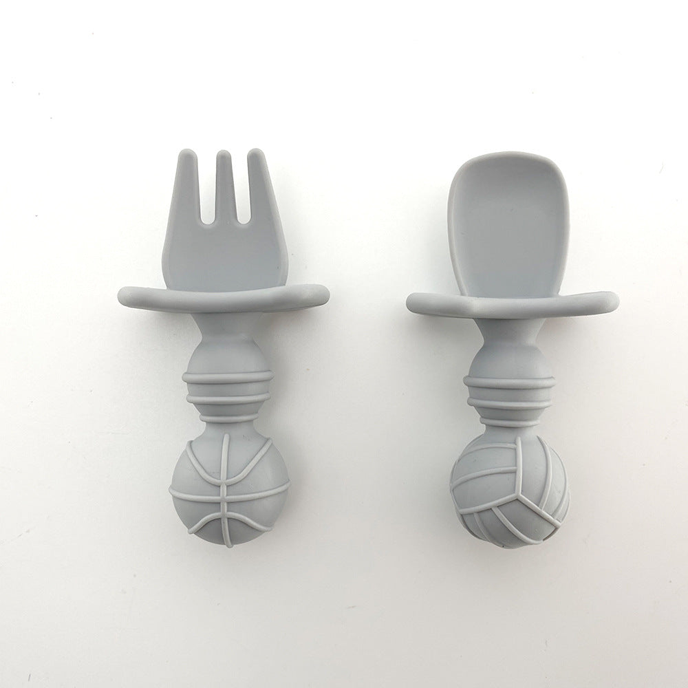 Silicone Baby Tableware Set with Suction Bowl and Owl
