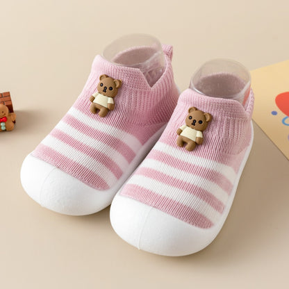 Cartoon Striped Toddler Shoes