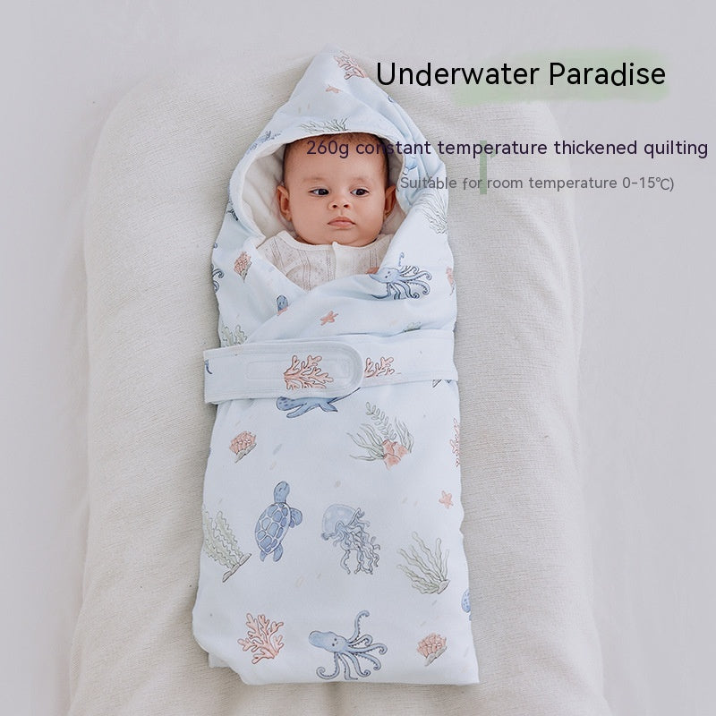 Thickened Spring Swaddling Quilt for Newborns