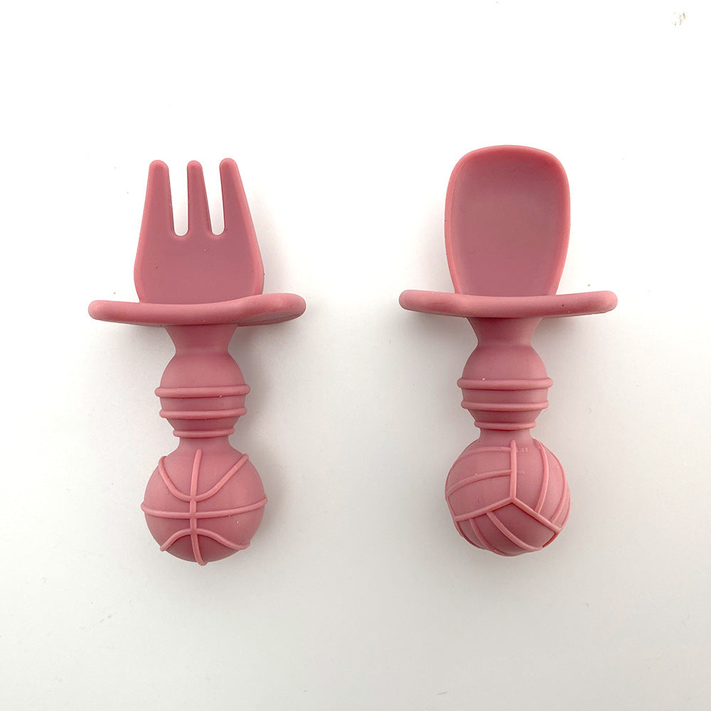 Silicone Baby Tableware Set with Suction Bowl and Owl