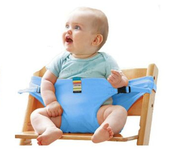 Foldable Baby Safety Dining Chair with Portable Seat Belt