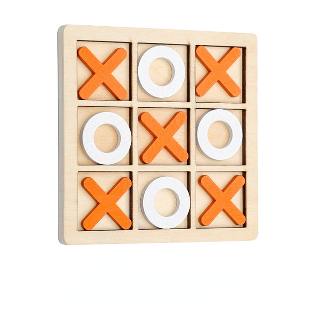 TROPELA Mini Wooden Tic-Tac-Toe Chess Game™