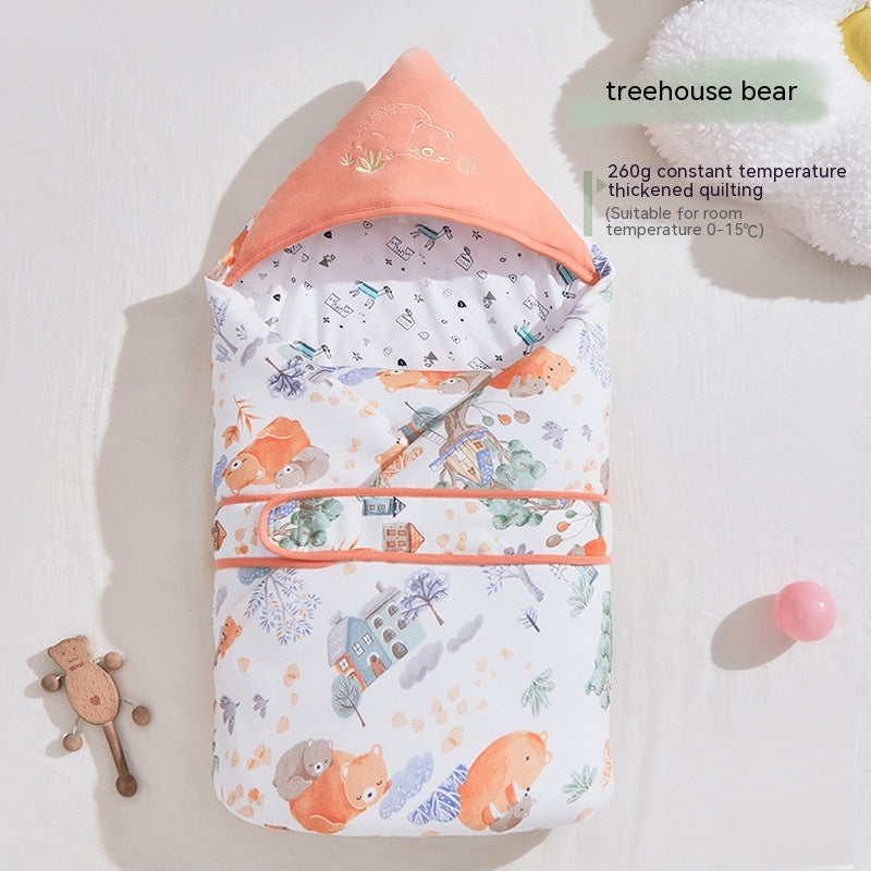 Thickened Spring Swaddling Quilt for Newborns