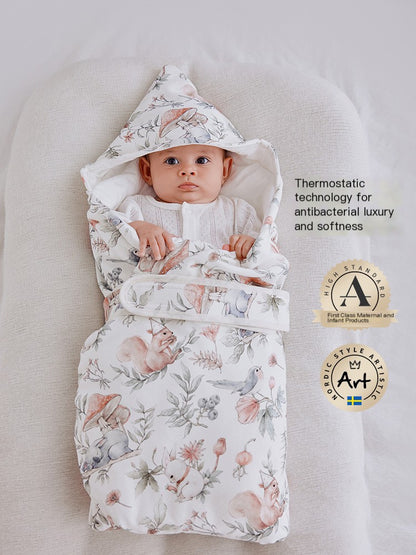 Thickened Spring Swaddling Quilt for Newborns