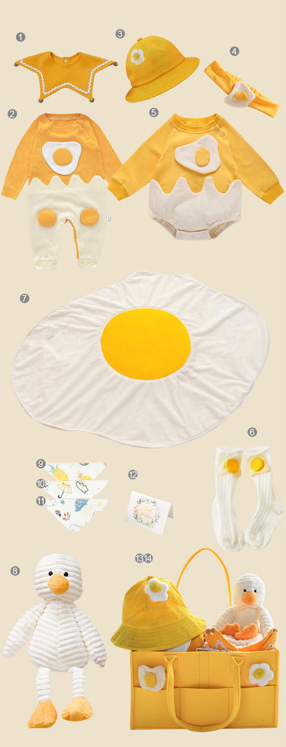 Newborn Gift Box with Summer Dress and Baby Supplies