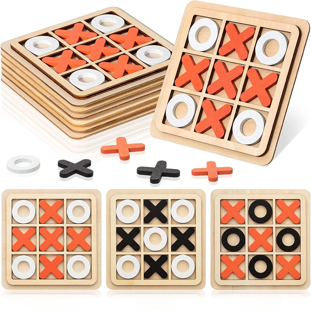 TROPELA Mini Wooden Tic-Tac-Toe Chess Game™