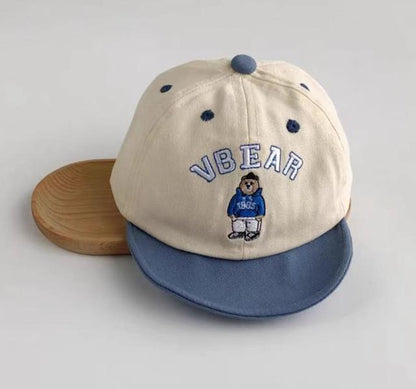 Cartoon Bear Adjustable Baby Baseball Cap for Kids