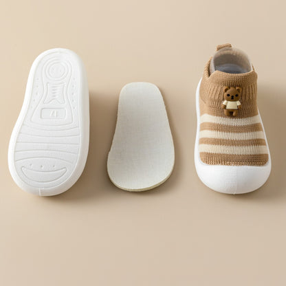 Cartoon Striped Toddler Shoes