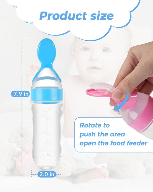 TROPELA Silicone Baby Fruit Feeder & Squeeze Spoon Set