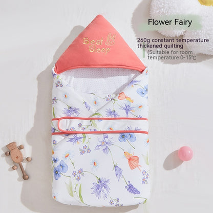 Thickened Spring Swaddling Quilt for Newborns