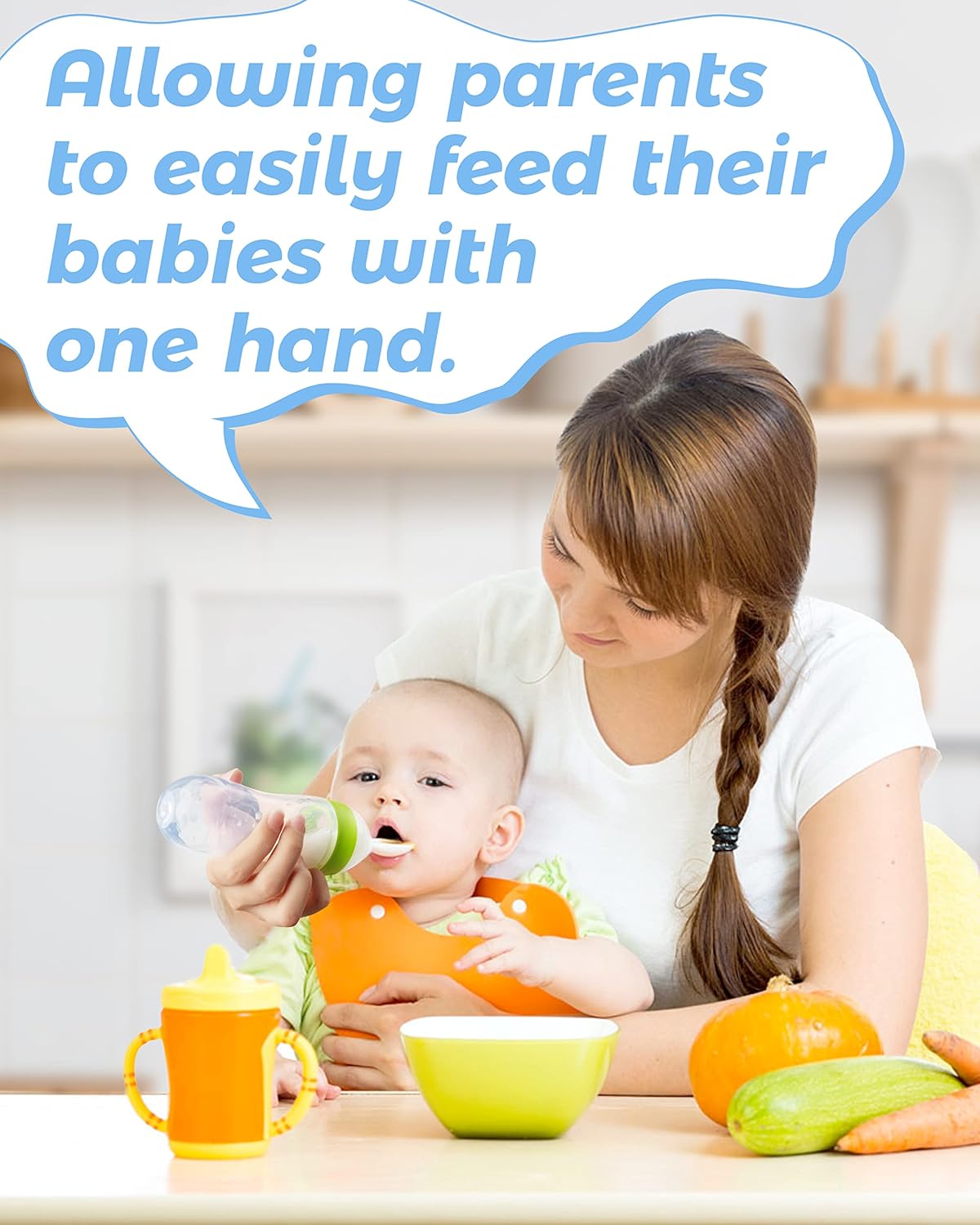 TROPELA Silicone Baby Fruit Feeder & Squeeze Spoon Set