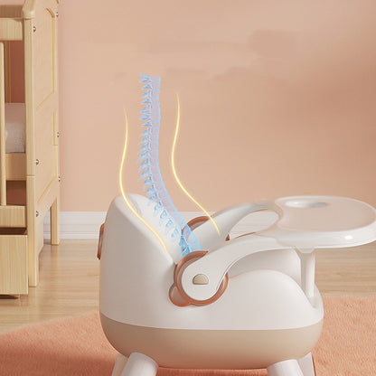 Baby Backrest Plastic Dining Chair for Household Use