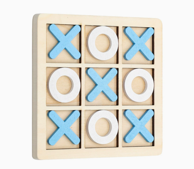 TROPELA Mini Wooden Tic-Tac-Toe Chess Game™