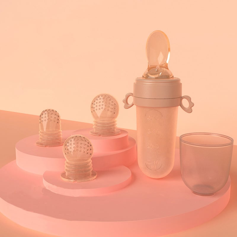 Portable Baby Feeding Spoon and Rice Cereal Bottle