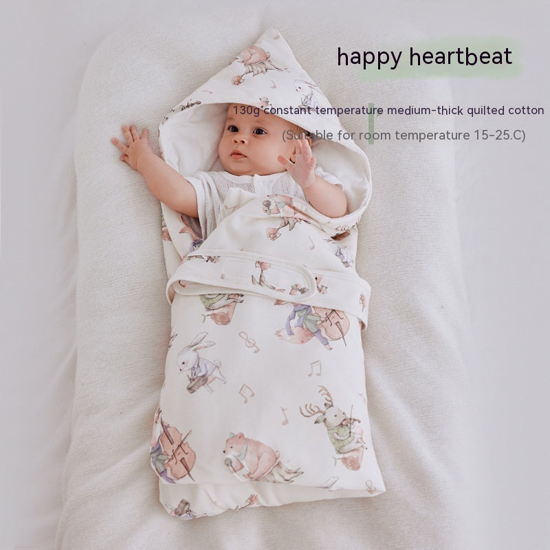Thickened Spring Swaddling Quilt for Newborns