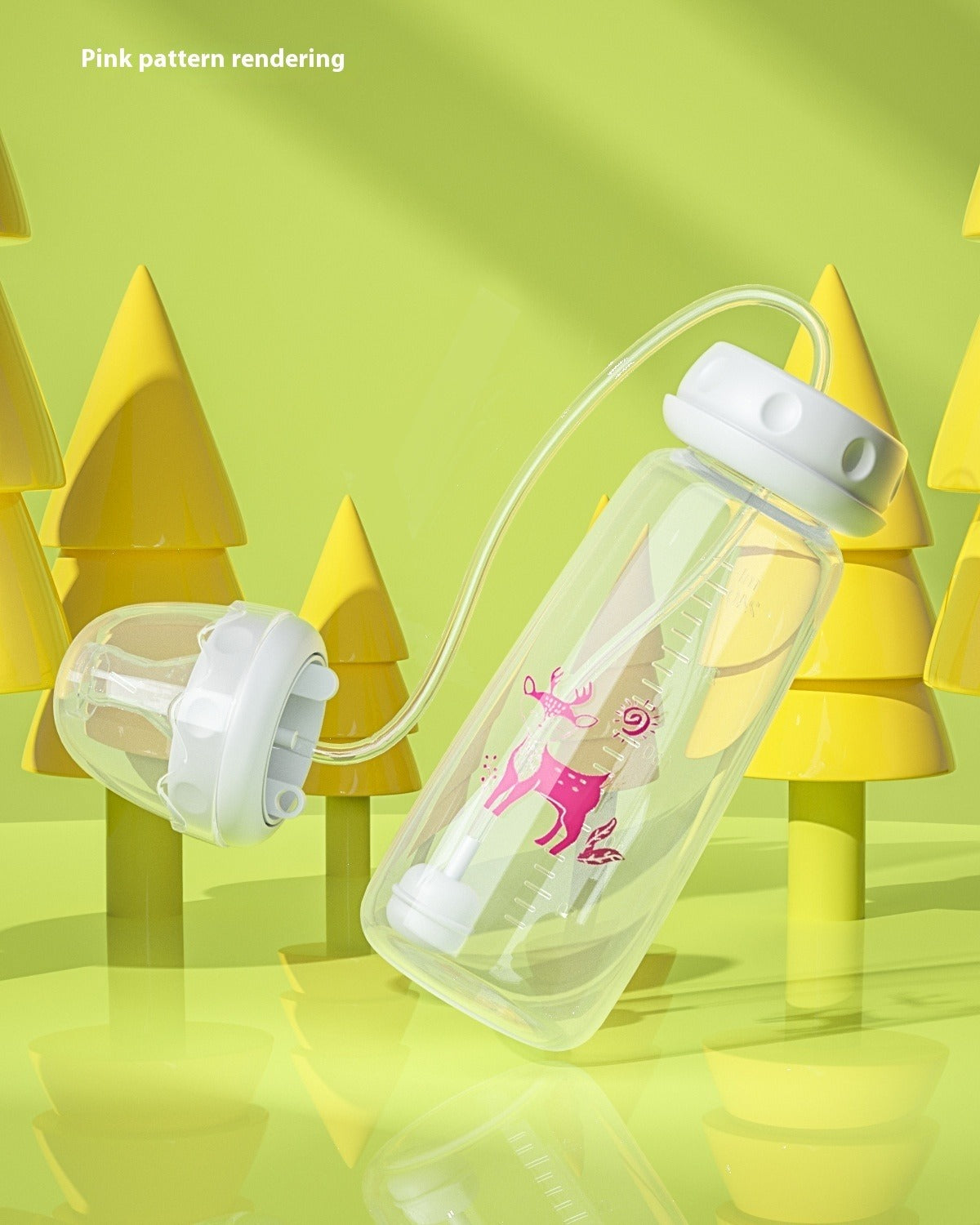 TROPELA Hands-Free Baby Feeding Bottle with Tube (240ml)