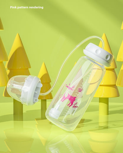 TROPELA Hands-Free Baby Feeding Bottle with Tube (240ml)