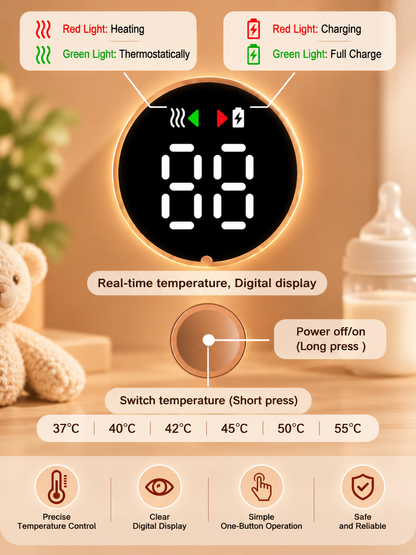 TROPELA Wireless Baby Bottle Warmer – Cordless & Convenient