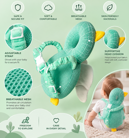TROPELA Baby Safety Head Protector – Anti-Fall Backpack for Crawlers