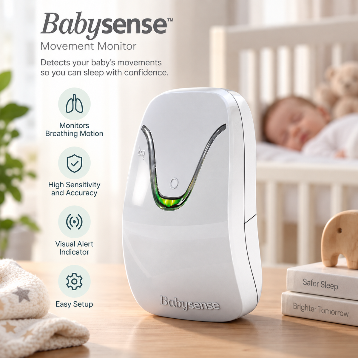 TROPELA Baby Video & Movement Monitor Bundle Safety System
