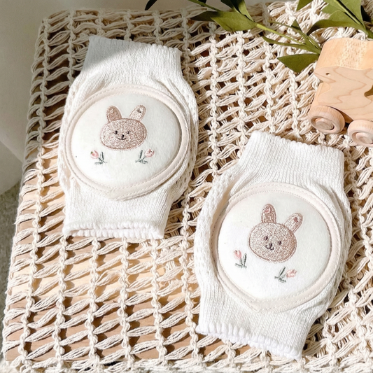 TROPELA Soft Cotton Baby Knee Pads for Crawling