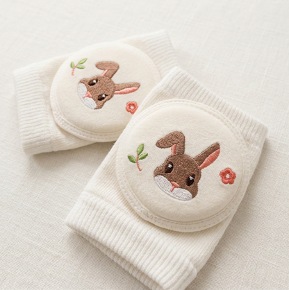 TROPELA Soft Cotton Baby Knee Pads for Crawling