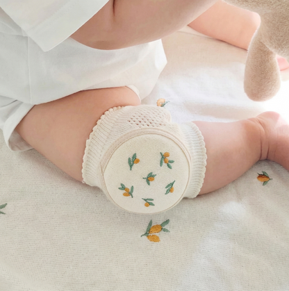 TROPELA Soft Cotton Baby Knee Pads for Crawling