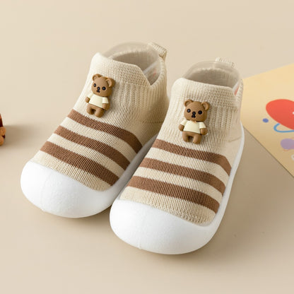 Cartoon Striped Toddler Shoes