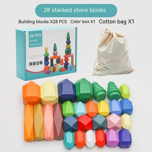 TROPELA Wooden Balance Stone Building Blocks Toy™