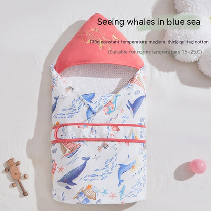 Thickened Spring Swaddling Quilt for Newborns