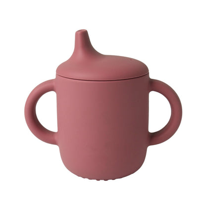 Silicone Baby Drinking Cup with Straw, Leak-proof Design