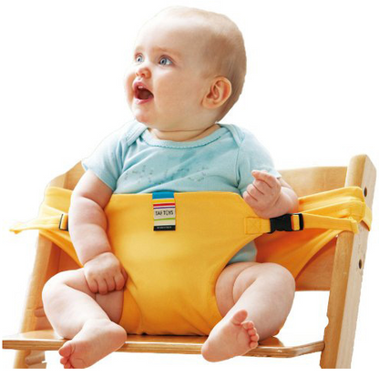 Foldable Baby Safety Dining Chair with Portable Seat Belt