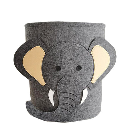 Kawaii Cotton Animal Storage Basket for Kids' Items