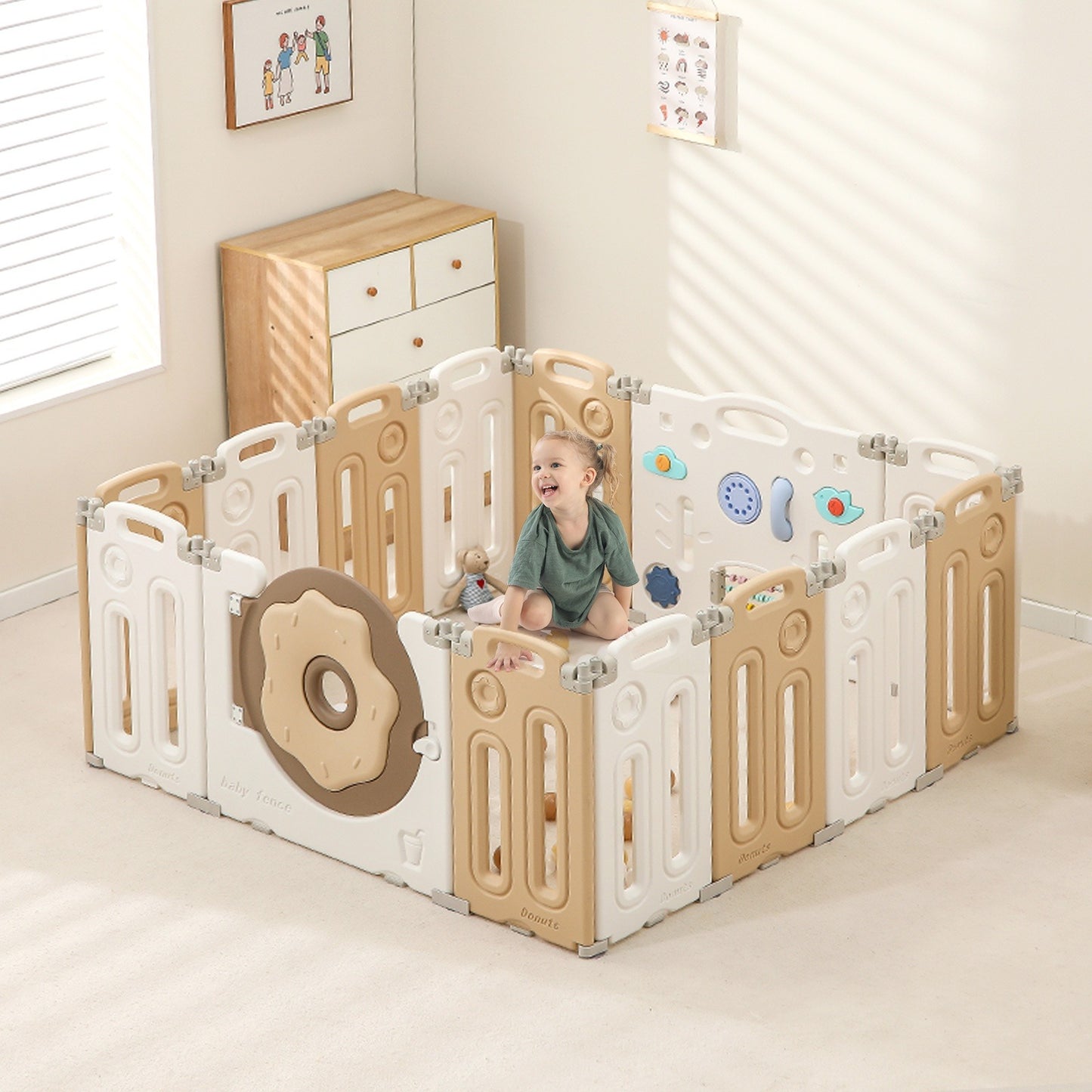 Children's Foldable Playpen Fence
