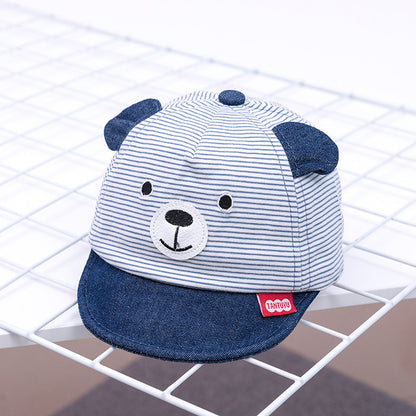 Cute Cartoon Baby Bear Baseball Cap for Boys and Girls
