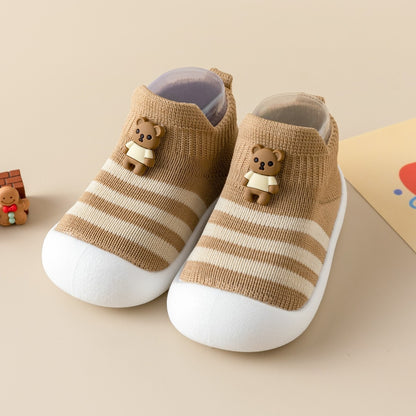 Cartoon Striped Toddler Shoes