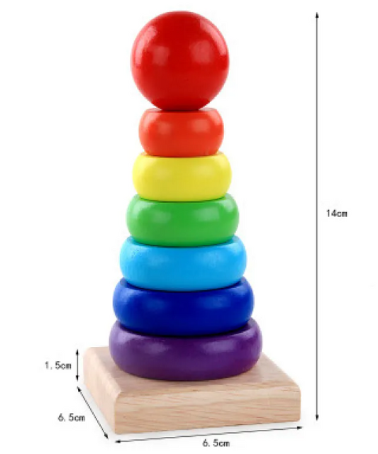TROPELA Wooden Rainbow Stacking Toy™