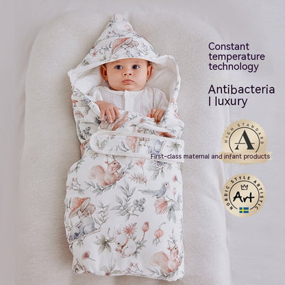 Thickened Spring Swaddling Quilt for Newborns