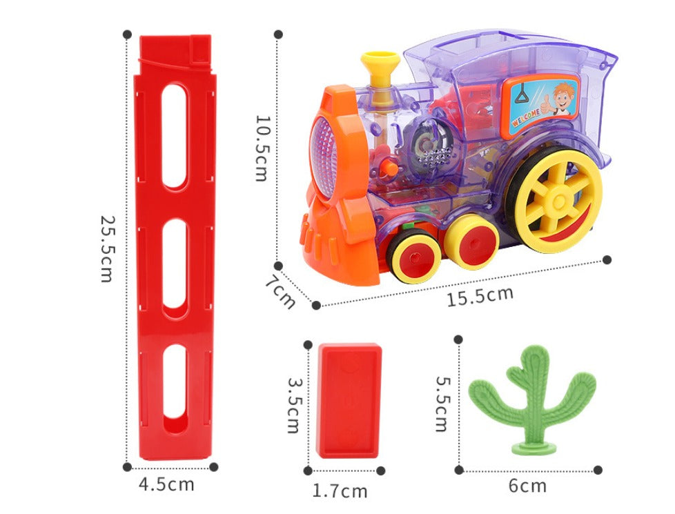 Domino Train Electric Toy Set