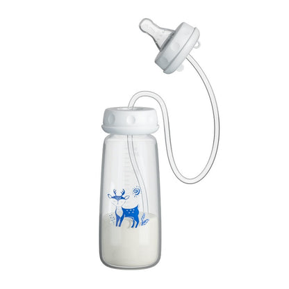 TROPELA Hands-Free Baby Feeding Bottle with Tube (240ml)