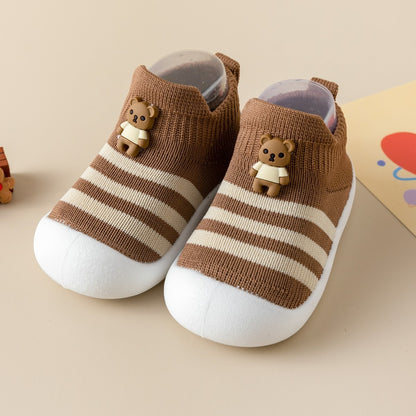 Cartoon Striped Toddler Shoes