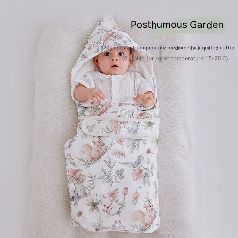 Thickened Spring Swaddling Quilt for Newborns